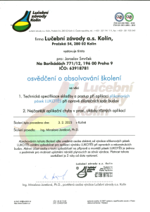 Certifikace opravy spár panelů